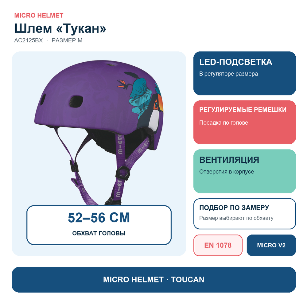 Шлем Micro - Тукан M (V2) BOX