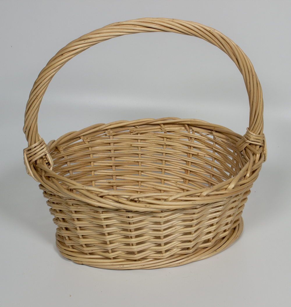 Корзинка овальная подарочная, арт. NO270, 27х19х11 см, высота с ручкой 26 см