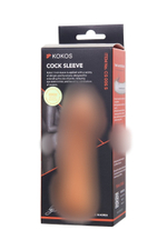 Насадка на пенис Cock Sleeve телесная рельефная KOKOS CS-006-S