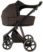 Детская коляска Roan Sol Vintage Luxury 2.0 3 в 1 с автокреслом Pituso Baesa Pro Black,Beige Canopy VIN 04/TC Turkish Coffe/Bronze/руч.Cappuccino