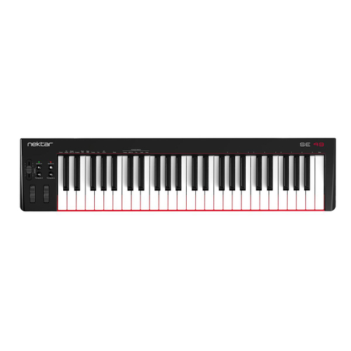 Nektar SE49 USB MIDI клавиатура, 49 клавиш, четырех октавная клавиатура, Bitwig 8 track, вес 2 кг