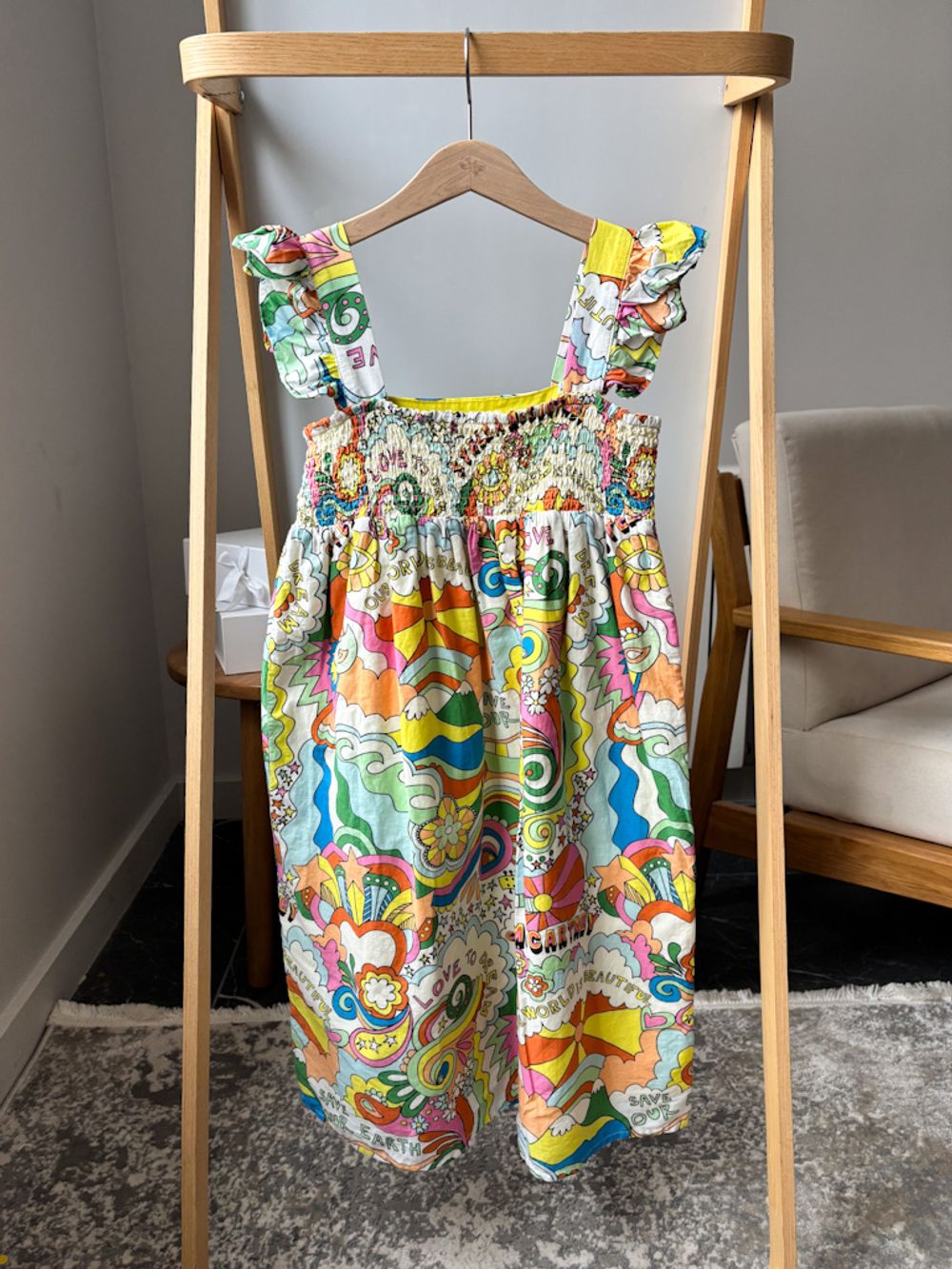 Хлопковое платье Stella McCartney, 128