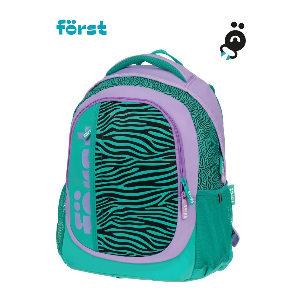Рюкзак Först F-Trend "Animal pattern" 40*29*18 см, 2 отделения, 3 кармана, эргономичная спинка