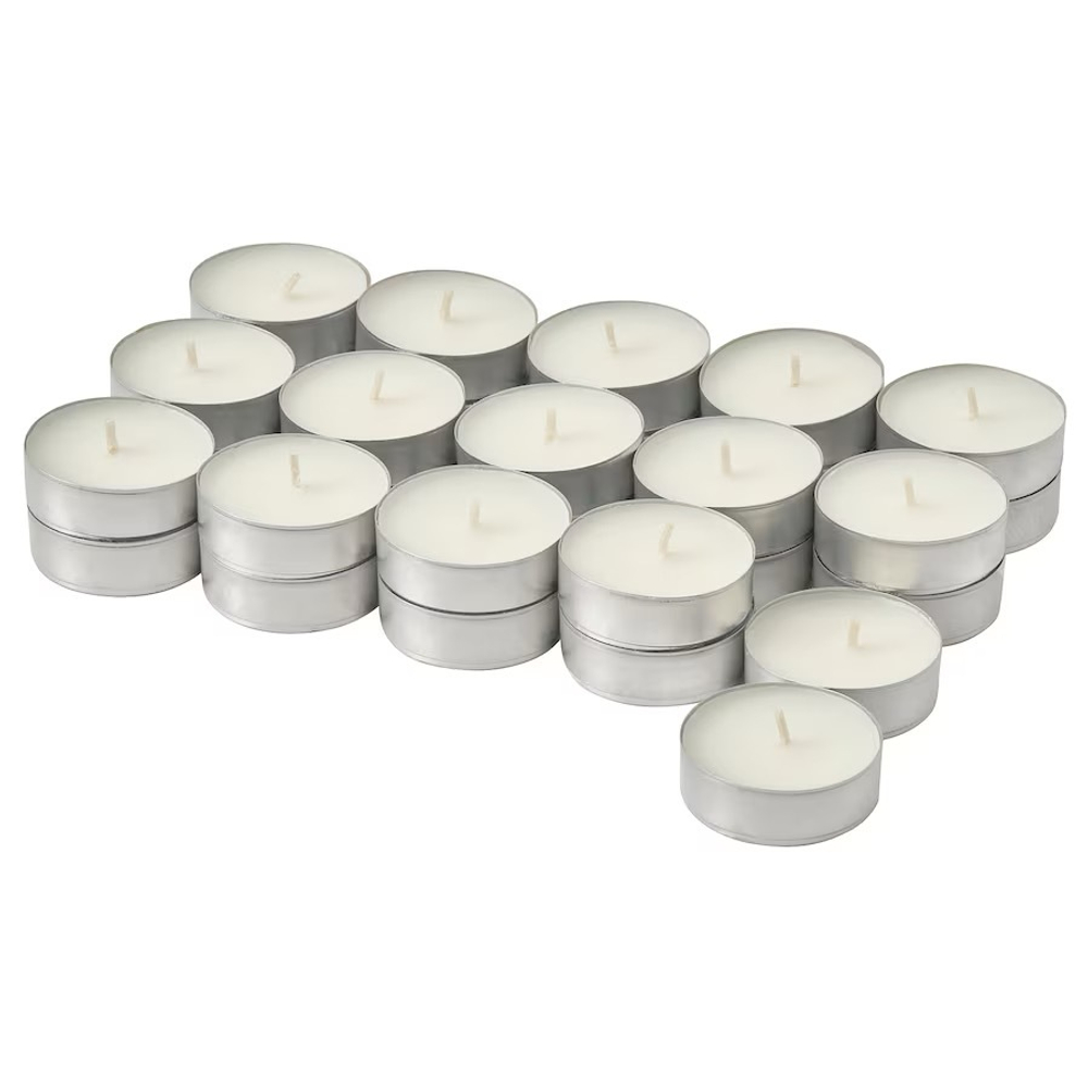 TRАDCYPRESS Ароматические свечи 30 шт, свежесть/белые, 3,5 часа