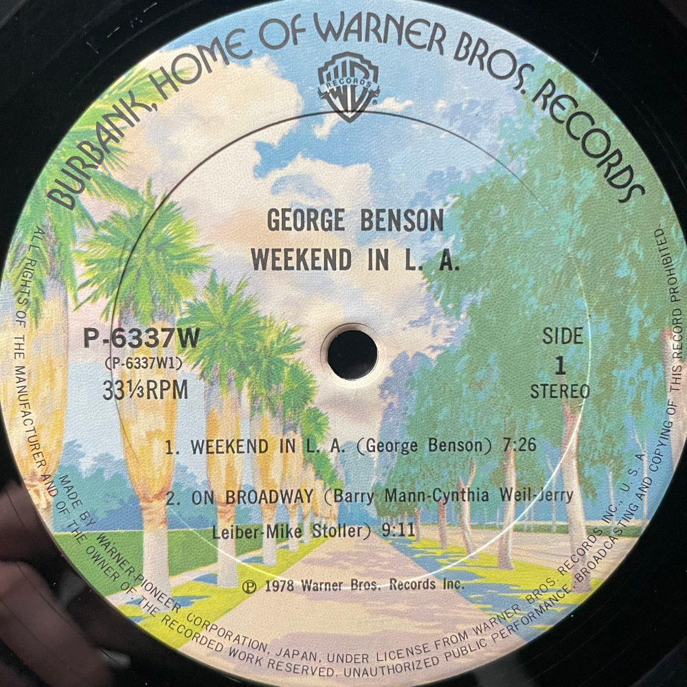 George Benson ‎– Weekend In L.A. 2LP (Япония 1978г.)