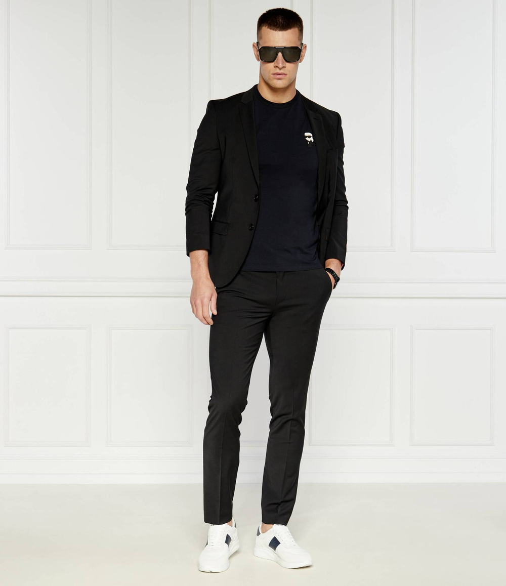 Кожаные кроссовки Karl Lagerfeld - белый(KL53624)