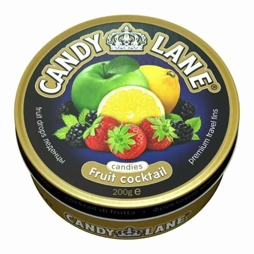 Леденцы Candy Lane Фруктовый коктейль ж/б 200г