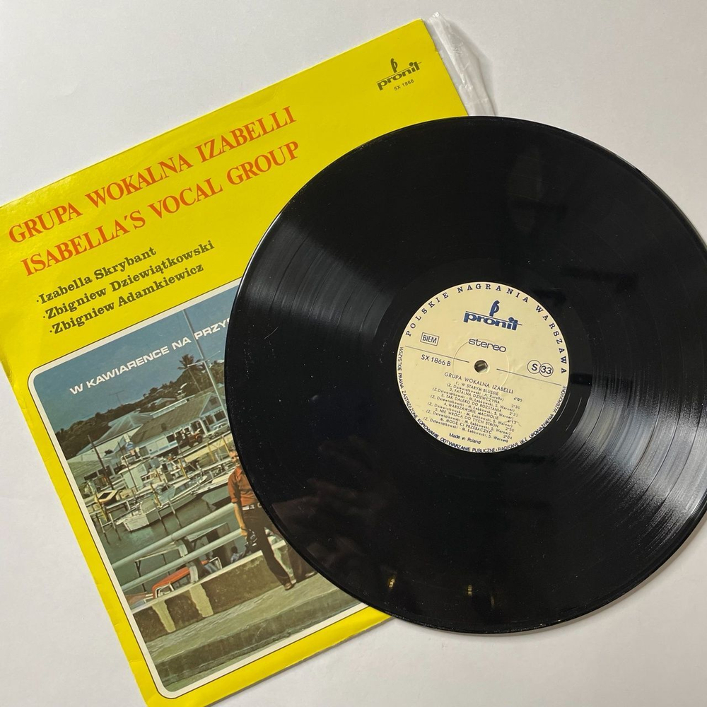 Винтажная виниловая пластинка LP Grupa Wokalna Izabelli W Kawiarence Na Przystani (Польша 1979)