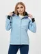 Ветровка женская softshell голубого цвета, размер 48