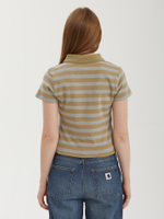 Женская Футболка Wm Lettering Stripe Collar