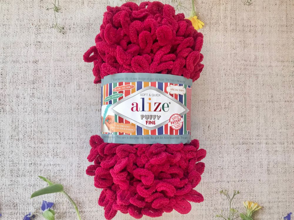 ALIZE "Puffy Fine", 107 вишня