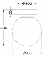 Накладной светильник Maytoni Basic form MOD321WL-01G3