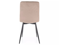 Стул SIGNAL DAREN Velvet Bluvel 40 темно-бежевый/черный