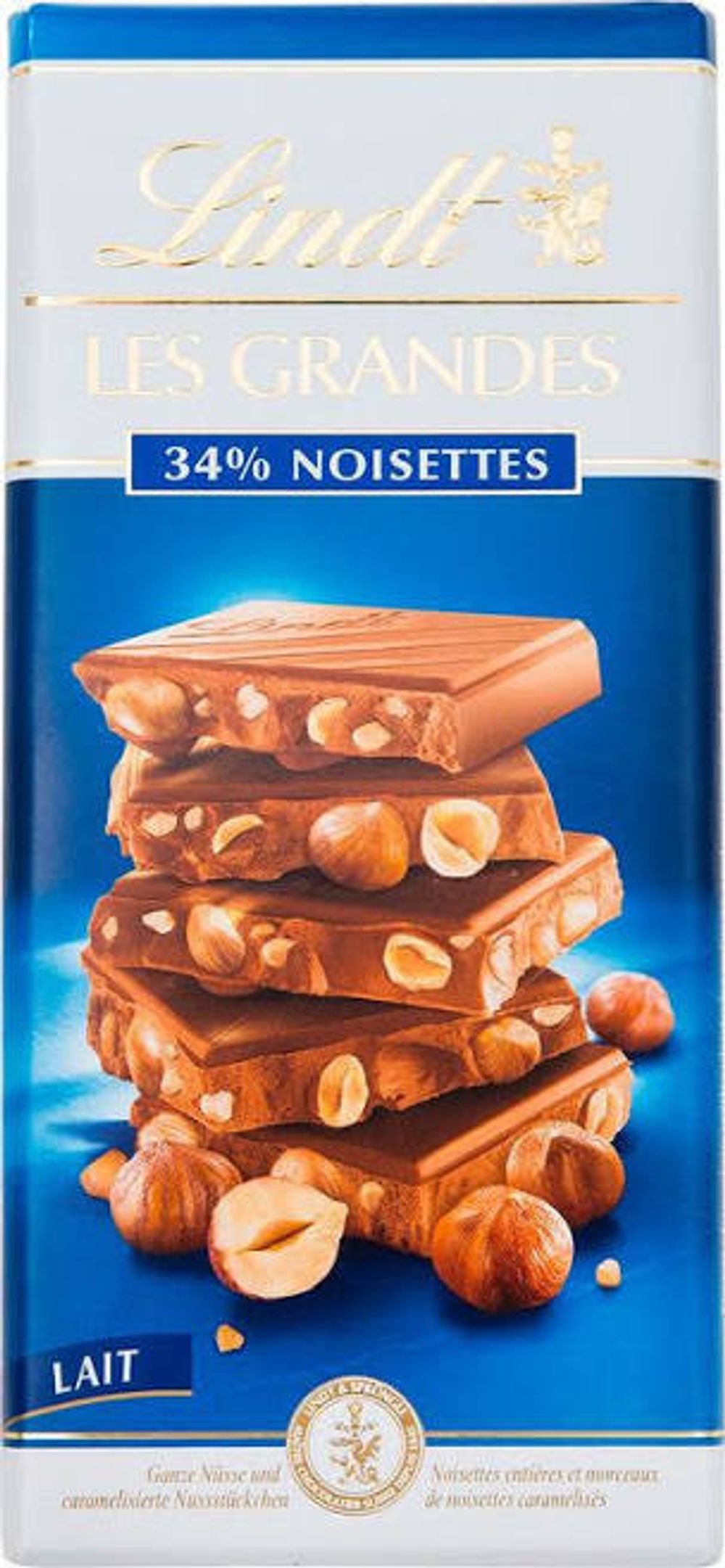 Шоколадная плитка Lindt Grand Фундук 150гр