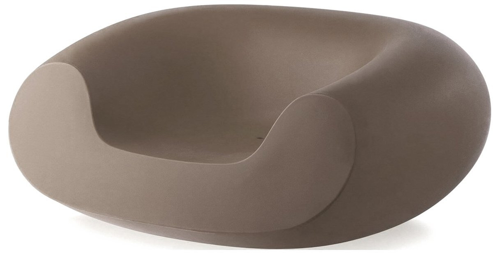 Кресло пластиковое SLIDE Chubby Standard, тортора