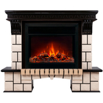 Каминокомплект Real Flame Stone 26 AO с очагом Moonblaze DeLuxe Black