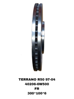 Тормозной диск 40206-6W500 на Nissan TERRANO R50 3.5L 1995-2004 PICK UP D22 2.5L 02-передний — купить в Алматы | ADAL AUTO
