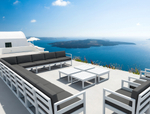 Кресло пластиковое с подушками Siesta Contract Mykonos, белый, черный