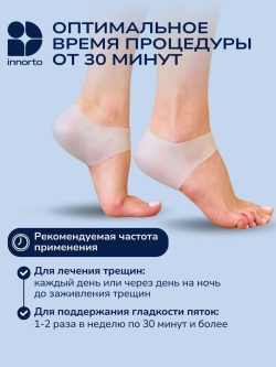 Напяточники силиконовые от мозолей и трещин на пятках