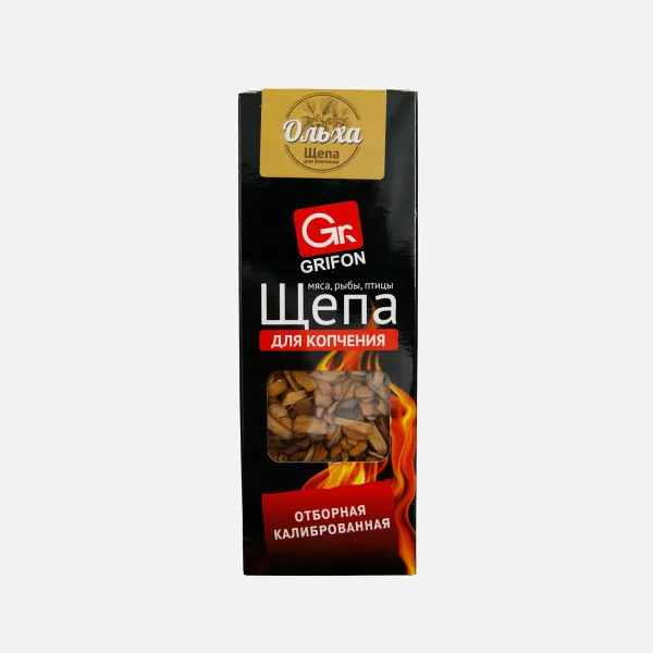 Щепа для копчения GRIFON, ОЛЬХА, 1 дм3 (20уп/кор)  600-301