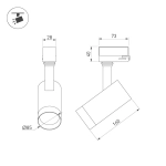 Светильник LGD-CALIPSO-4TR-R85-10W Day4000-MIX (BK, 38 deg, 230V, TRIAC) (Arlight, IP20 Металл, 5 лет)