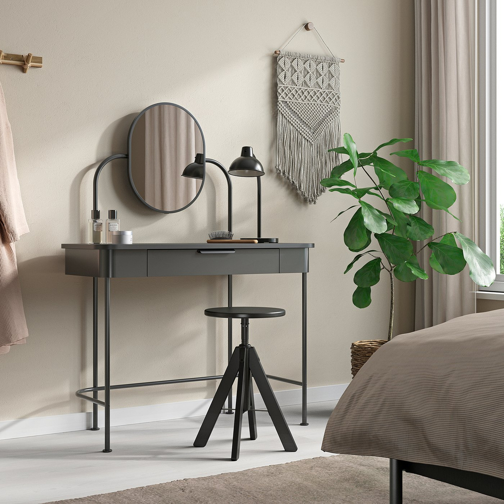 IKEA RUDSTORP  (ИКЕА РУДСТОРП)  -  Табурет - чёрный 44-55 см