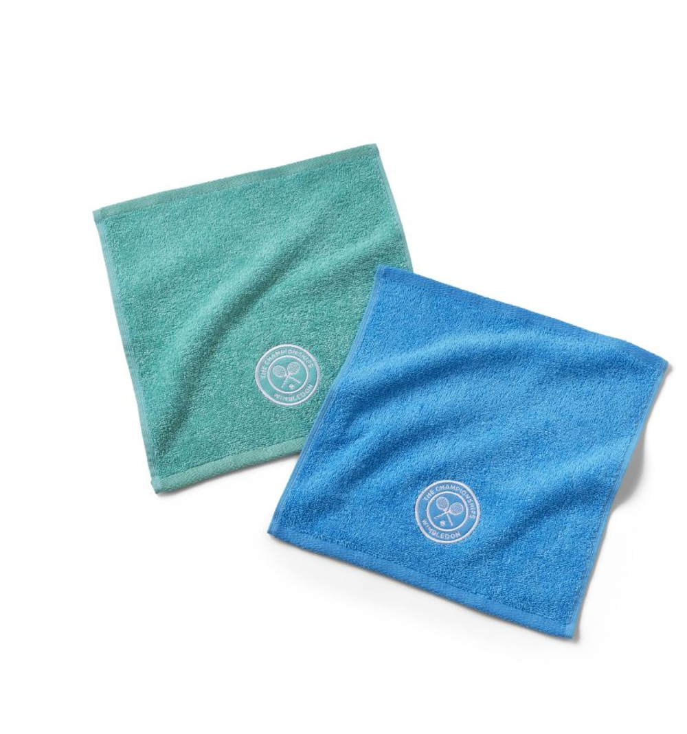 Теннисное полотенце Wimbledon Face 2P — aqua blue/sky blue