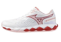 Женские теннисные кроссовки Mizuno Wave Enforce Tour 2 CC - white/pinkesque/barbados cherry