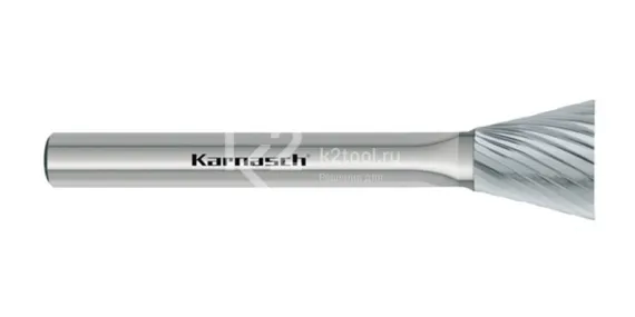 Борфреза твердосплавная Karnasch форма N, 3х5х3х38 мм, насечка HP-2, без покрытия, арт. 11.3099-005