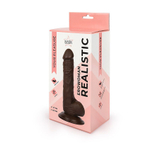 Реалистичный фаллоимитатор Erowoman коричневого цвета - 19,5 см. (Цвет: коричневый)