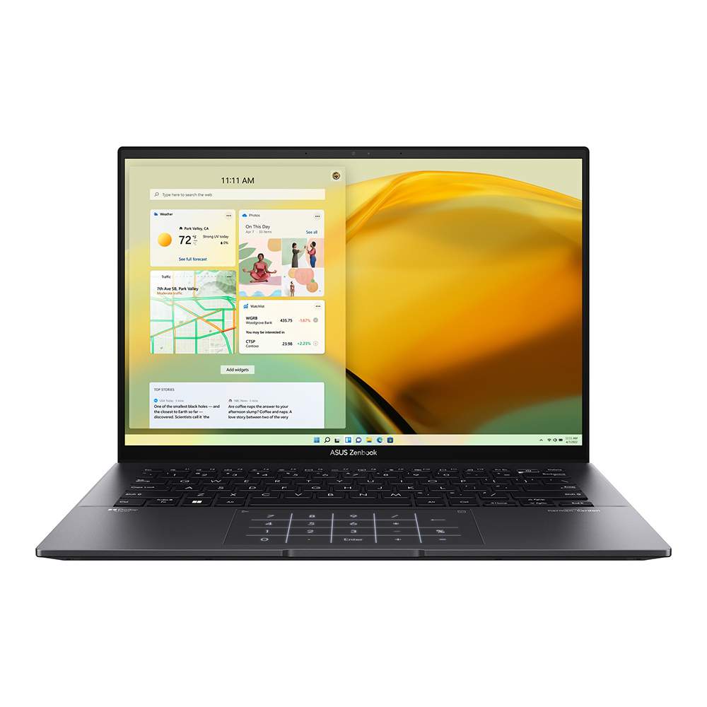Ноутбук ASUS ZenBook 14 OLED UM3402YA-KM139 Ryzen 7-5825U/16G/1T SSD/14" 2.8K(2880×1800) OLED/Radeon Graphics/No OS Черный, 90NB0W95-M008F0