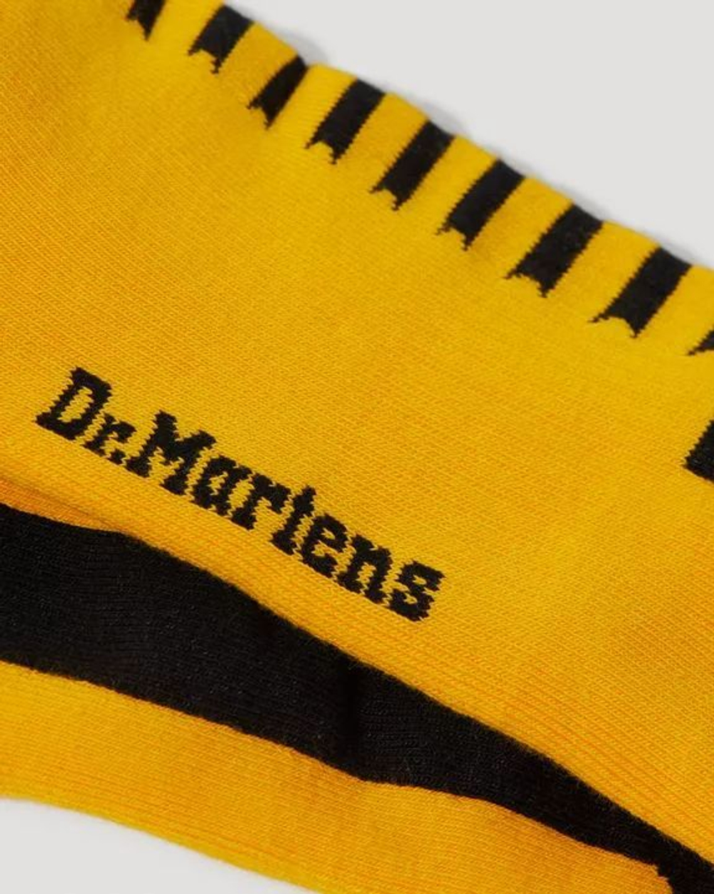 DR. MARTENS Носки DOUBLE DOC из смесового хлопка, желтые с черным, M/L (42/48), 1 пара (Из Финляндии)