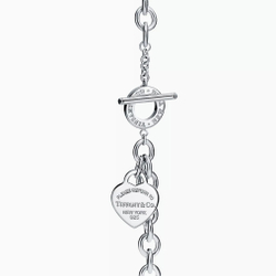 Браслет из серебра Tiffany, Тиффани 925.с подвеской в форме сердца💝 В наличии
