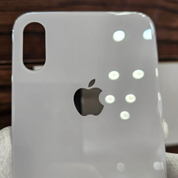 Крышка для iPhone X - задняя стеклянная панель "премиум качество" (белого цвета)
