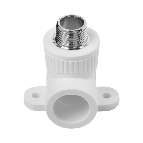 Угол РР с крепл. 25*1/2" нар. белый (Tebo)