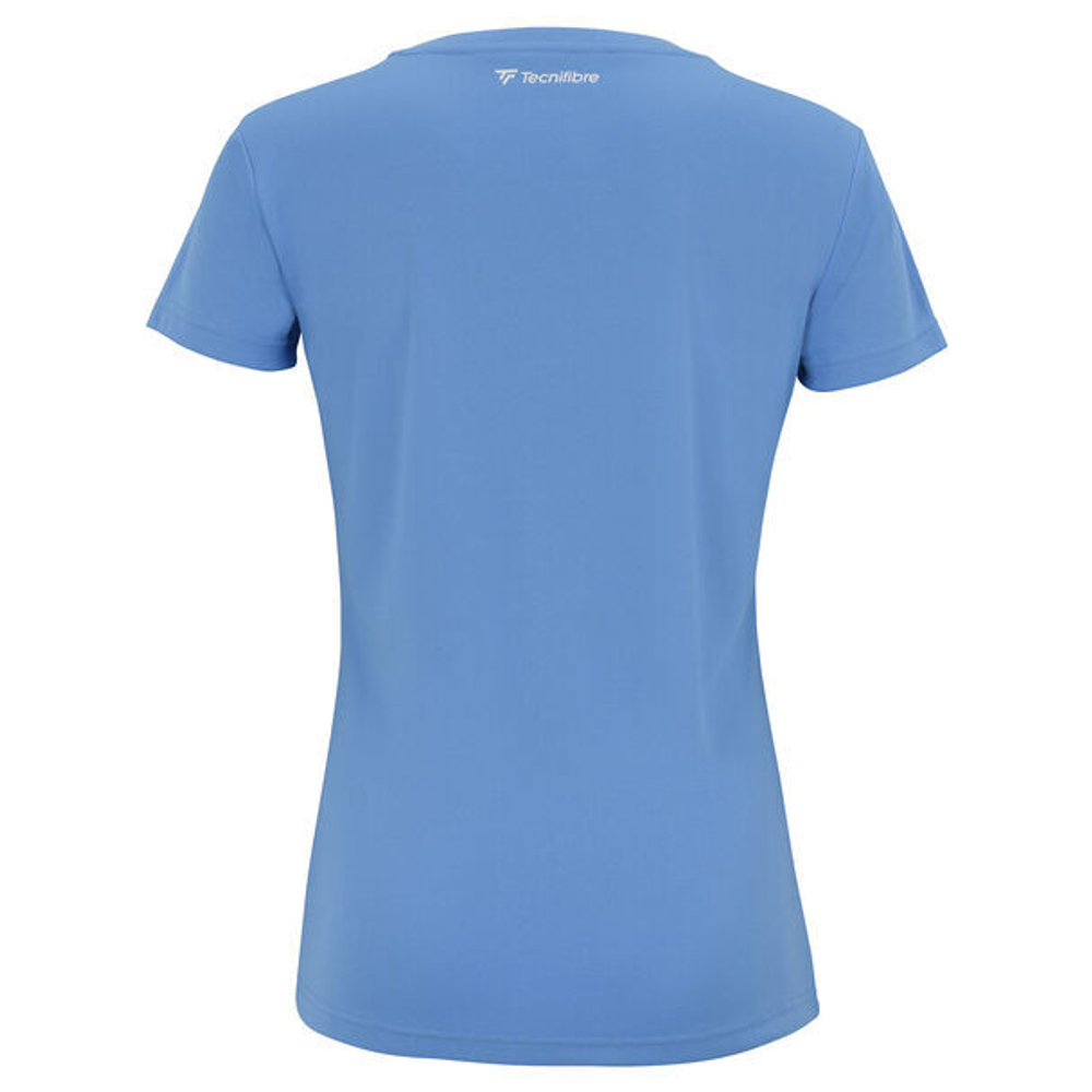 Женская теннисная футболка Tecnifibre Team Tech Tee - небесный