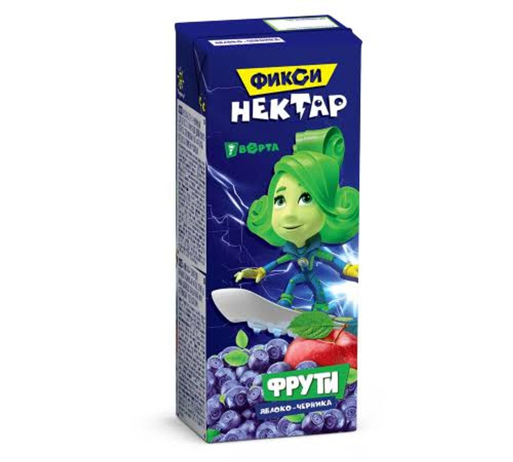 Нектар Маленькое Счастье Фиксики Фрути Яблоко-черника 0,2л