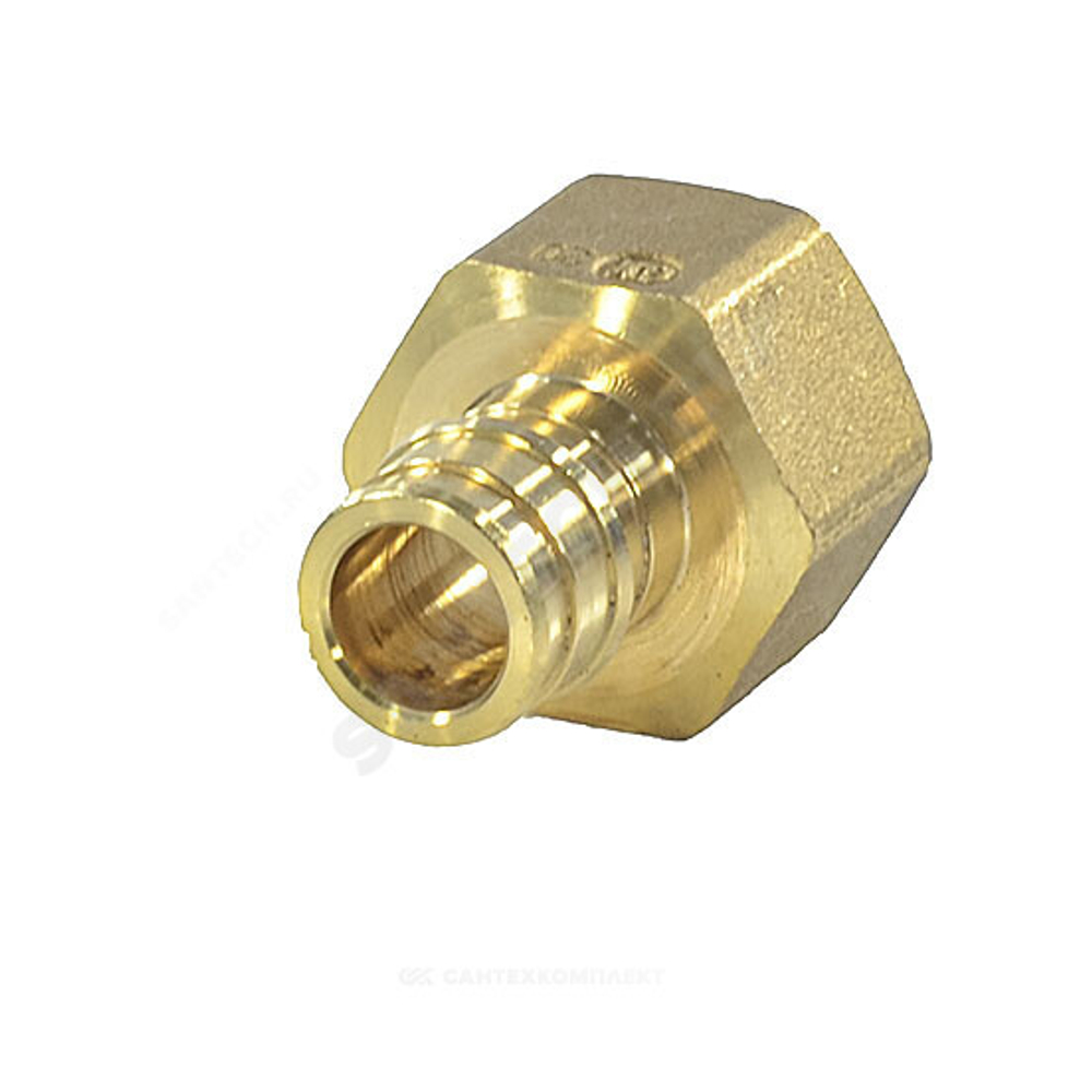 Муфта для PE-X труб радиальная латунь Дн 16х1/2" ВР GX109 Giacomini GX109Y033