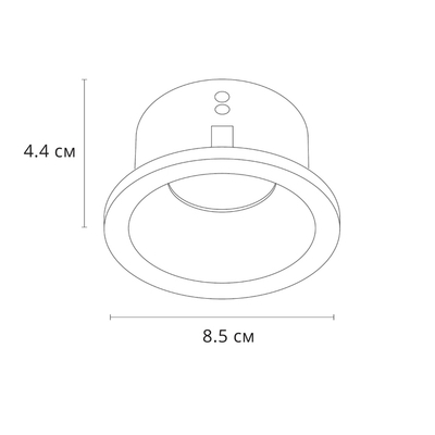 Точечный встраиваемый светильник Arte Lamp HELM A2869PL-1BK, 1хGU10
