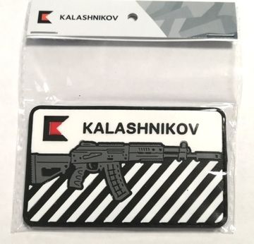 Патч на одежду АК12; Серый-белый; EN; 90х46мм