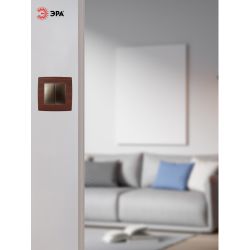 12-5001-08 ЭРА Рамка на 1 пост, Эра12, вишня | Эра 12