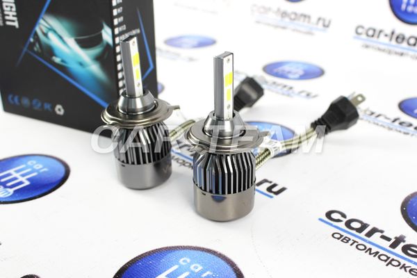 Автолампы светодиодные LED Headlight трехрежимные 3000K/6000K цоколь H1