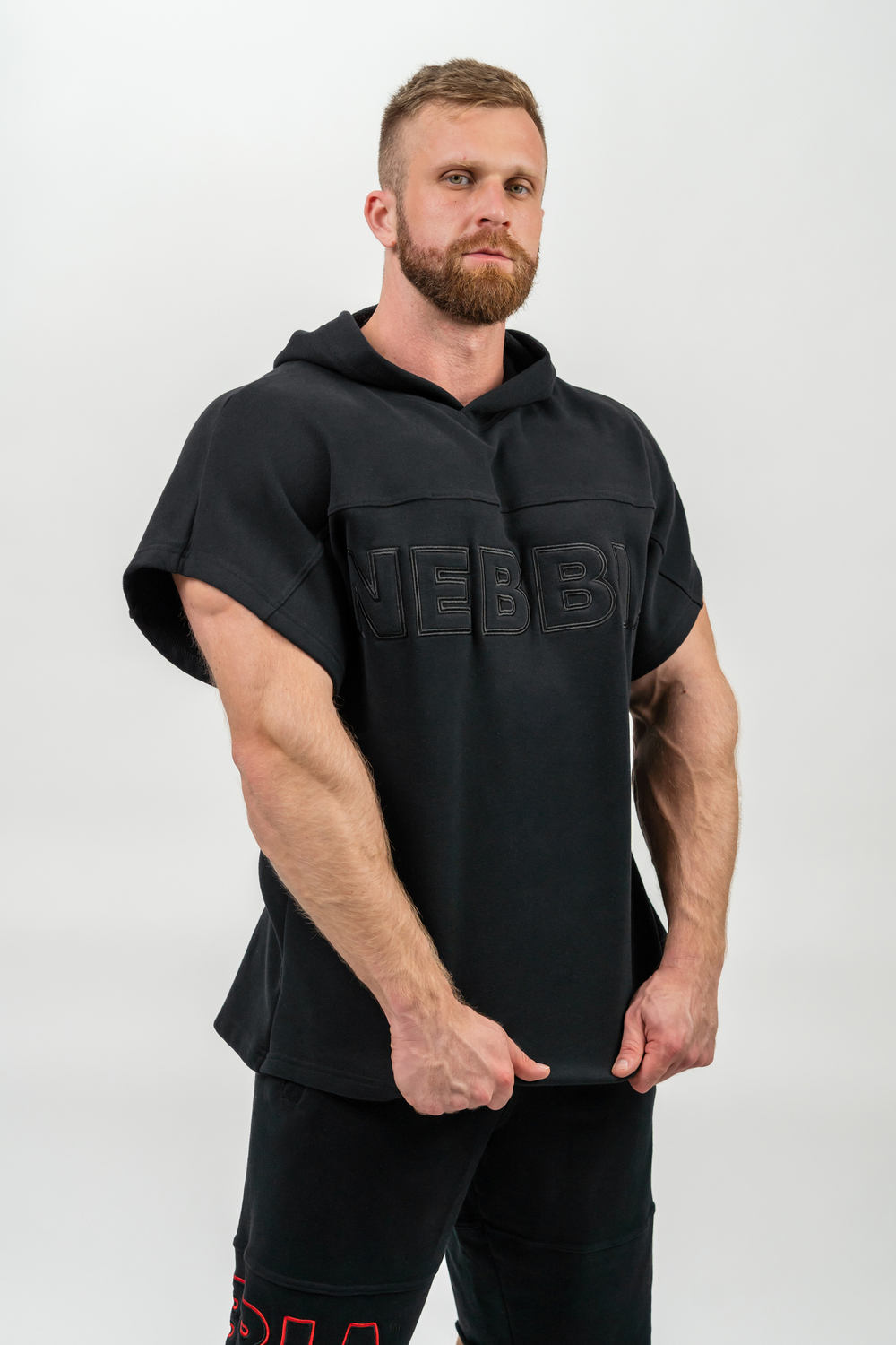 Толстовка без рукавов HOODED T-SHIRT GYM RAG TOP CHAMPION 706 Черная
