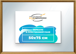 Зеркало настенное в раме 50x75