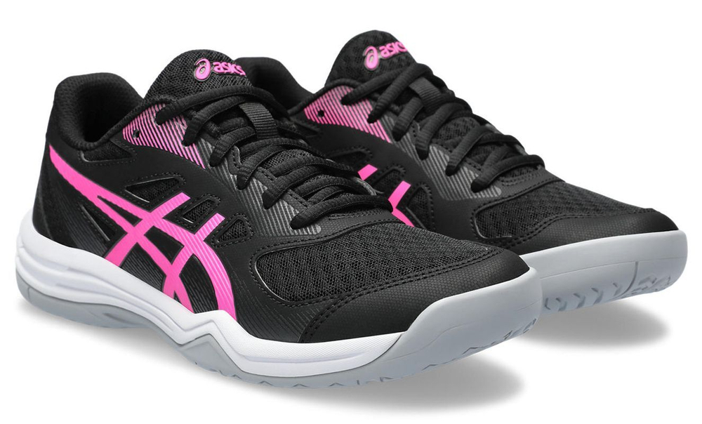 Женские кроссовки для бадминтона/сквоша Asics Upcourt 5 - black/hot pink