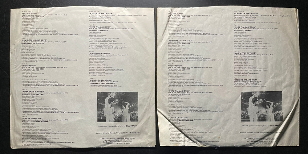 Saturday Night Fever - The Original Movie Sound Track 2LP (США 1977г.)