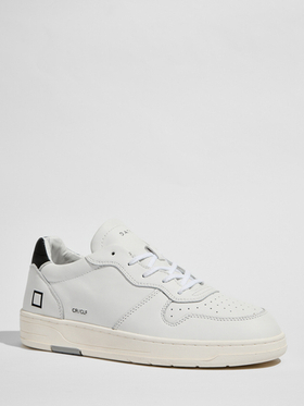 Кожаные кроссовки D.A.T.E. COURT WHITE-BLACK