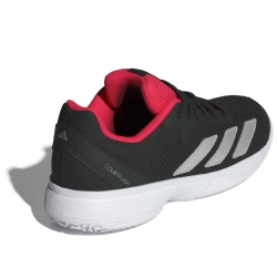 Детские теннисные кроссовки Adidas Courtflash K - cloud white/silver metallic/core black