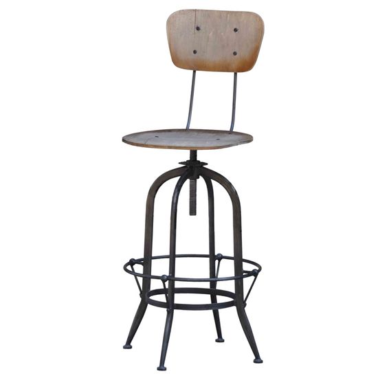 барный стул Industrial Barstool Ply Seat And Back