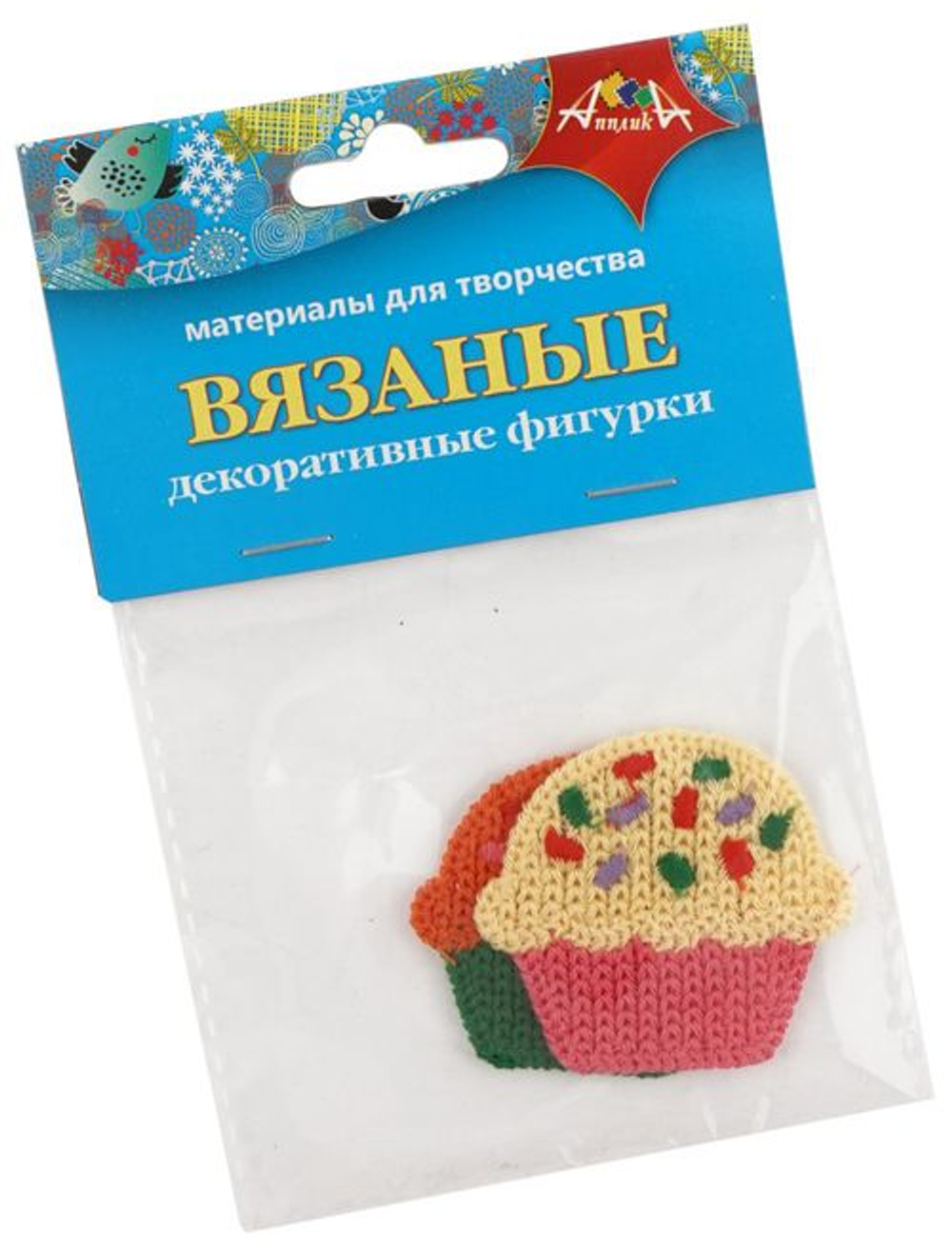 АППЛИКА Декор Вязаная аппликация "Капкейки" е/п АППЛИКА С3303-03 И